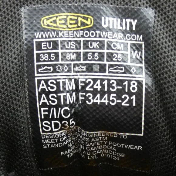 EUC Keen Utility Women’s Carbon Toe Work Boots Brown Leather Size 8 - Picture 10 of 13